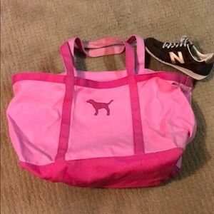 Pink tote bag